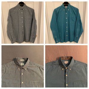 2x J. Crew Button-Down Dress/Work Shirts (MD)